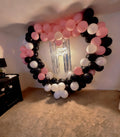 LED PROM NIGHT  Balloon Heart Arch Rental