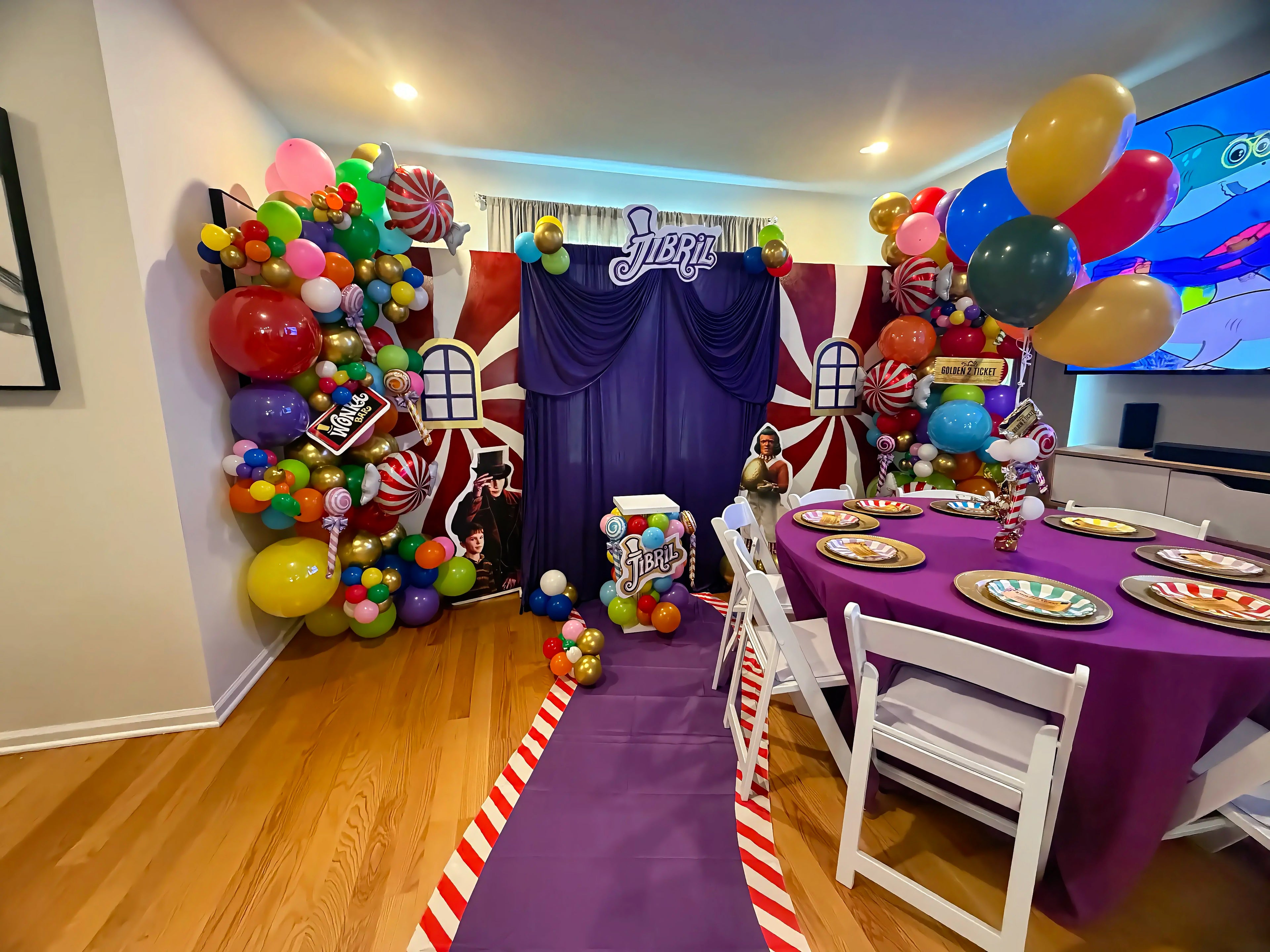 Premade Charlie & The Chocolate Factory Birthday Set